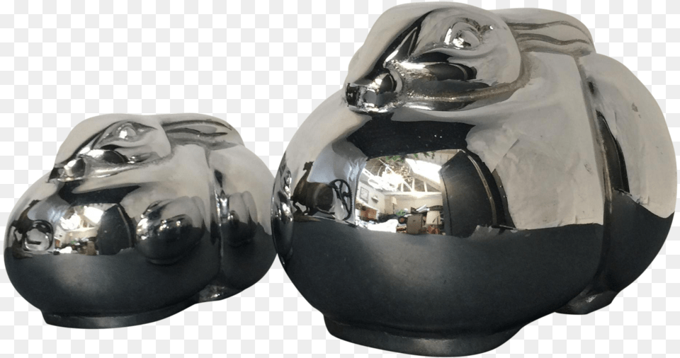Mikasa Art Deco Chrome Bunnies Sculpture, Sphere, Pottery, Jar Free Transparent Png