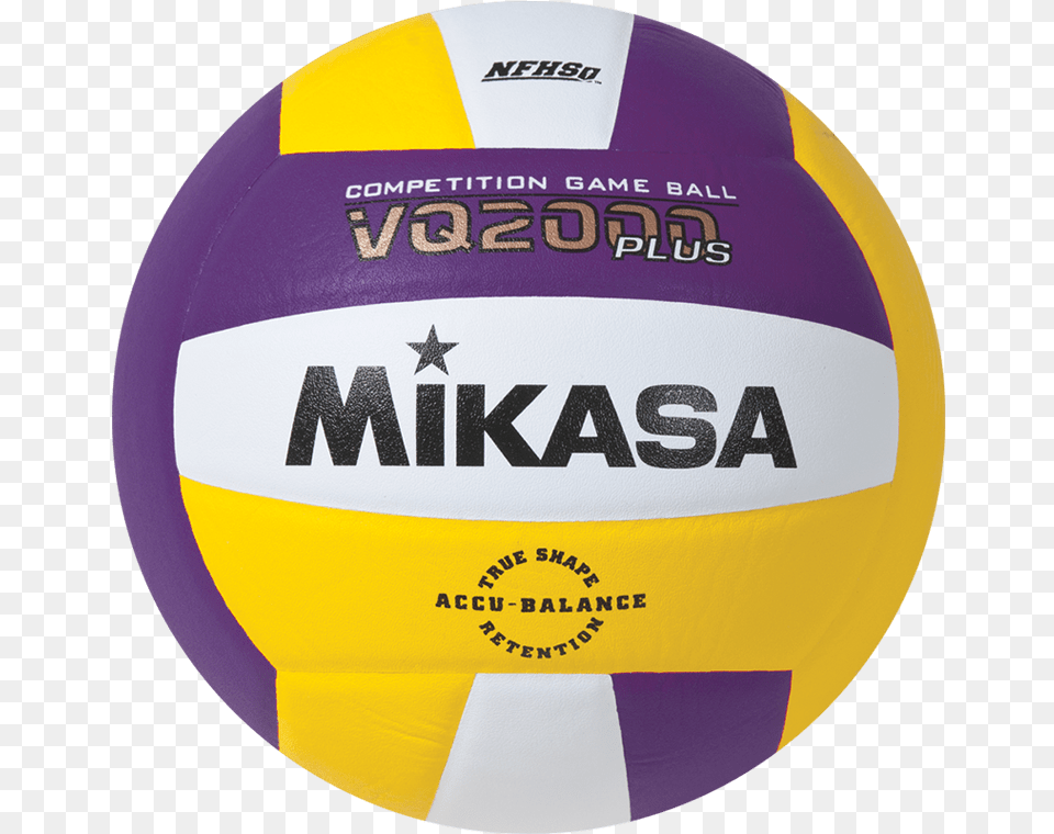 Mikasa Competition Micro Cell Game Ball Purple White Purple And Yellow Volleyball, Football, Soccer, Soccer Ball, Sport Free Png