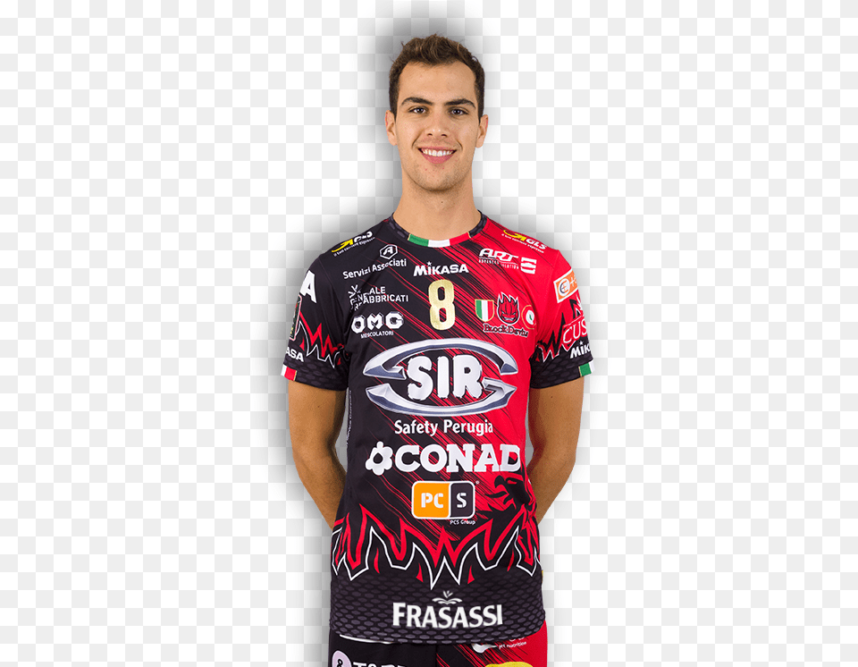 Mikasa Maglia Pallavolo Gara Sir Safety Perugia Conad Conad, Clothing, Shirt, T-shirt, Adult Free Transparent Png