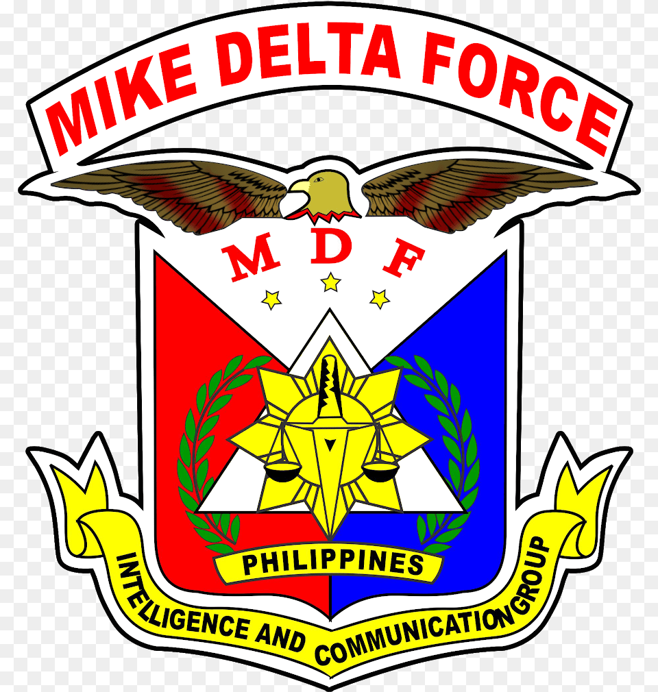Mike Delta Logo Crest, Emblem, Symbol, Badge, Animal Png