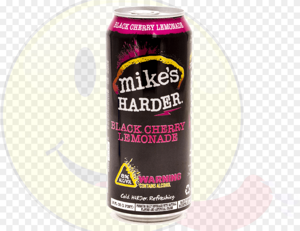 Mike S Harder Black Cherry Caffeinated Drink, Can, Tin, Alcohol, Beer Png Image