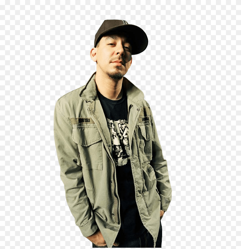 Mike Shinoda Transparent, Jacket, Hat, Coat, Clothing Png Image