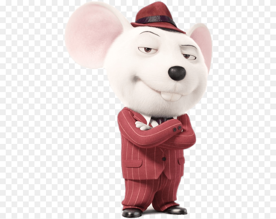Mike The Mouse White Mouse From Sing, Toy, Mascot Free Png Download