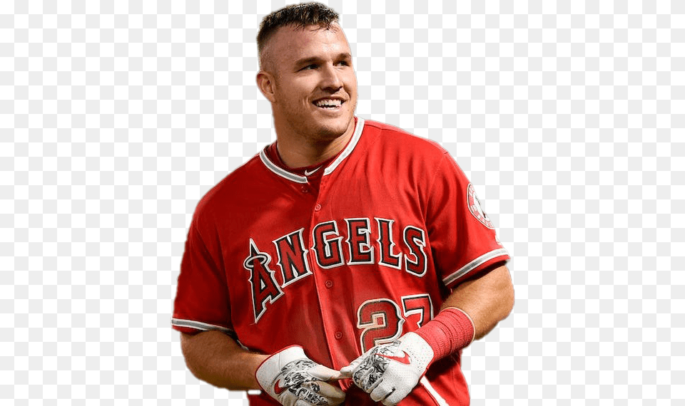 Mike Trout High Quality Image Mike Trout, Glove, Team, Person, People Free Png