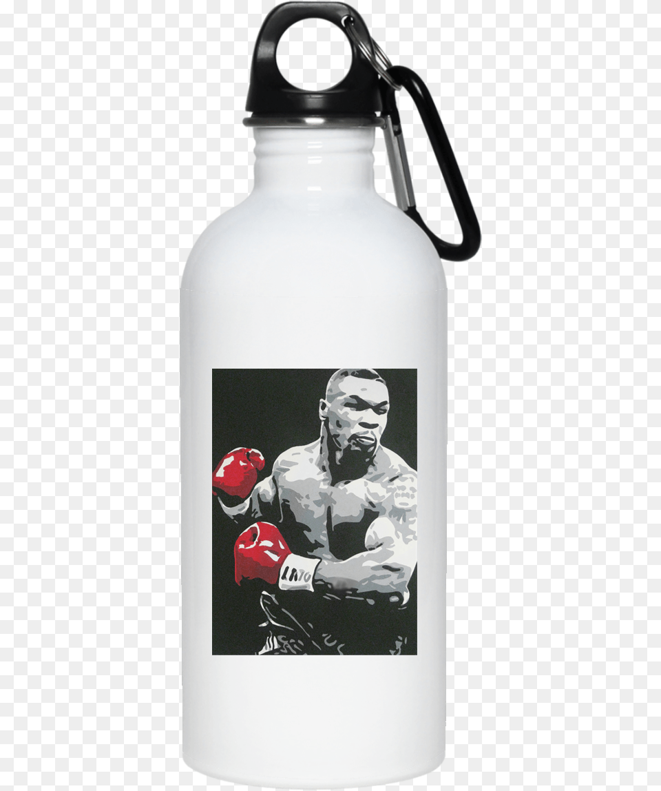 Mike Tyson 20 Oz Stainless Steel Water Bottle Titan Water Bottle For Students, Adult, Male, Man, Person Free Png