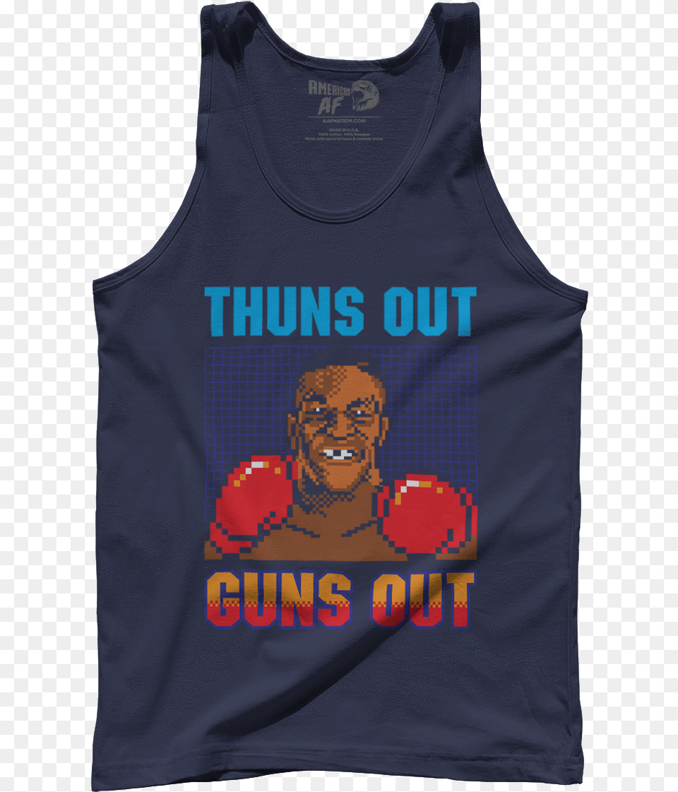 Mike Tyson Punch Out, Clothing, Tank Top, Person, Face Free Png Download