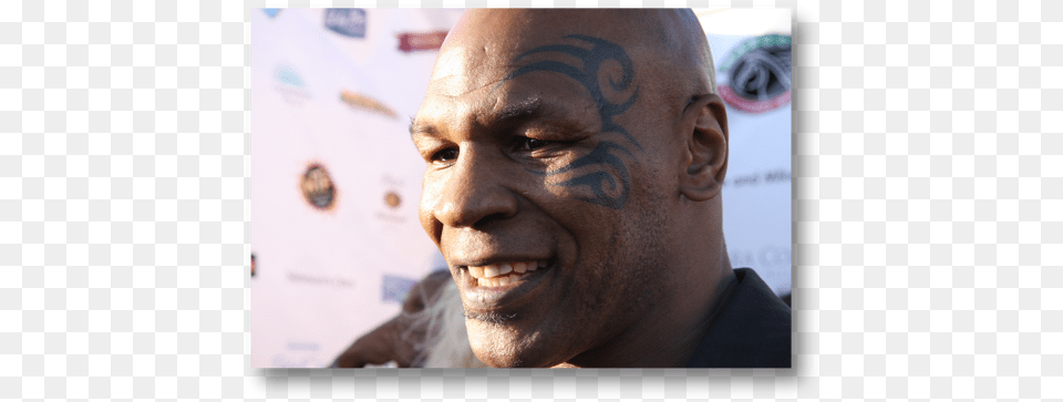 Mike Tyson Talks About Boxing Promoters And The Hair Loss, Tattoo, Face, Skin, Head Png