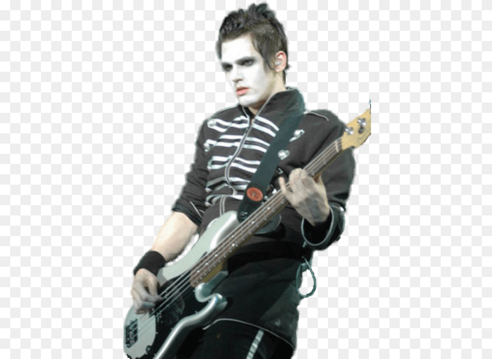 Mikey Way Black Parade Era Render 1 By Cyanidetransmissions Mikey Way Black Parade Era, Musical Instrument, Guitar, Teen, Person Png