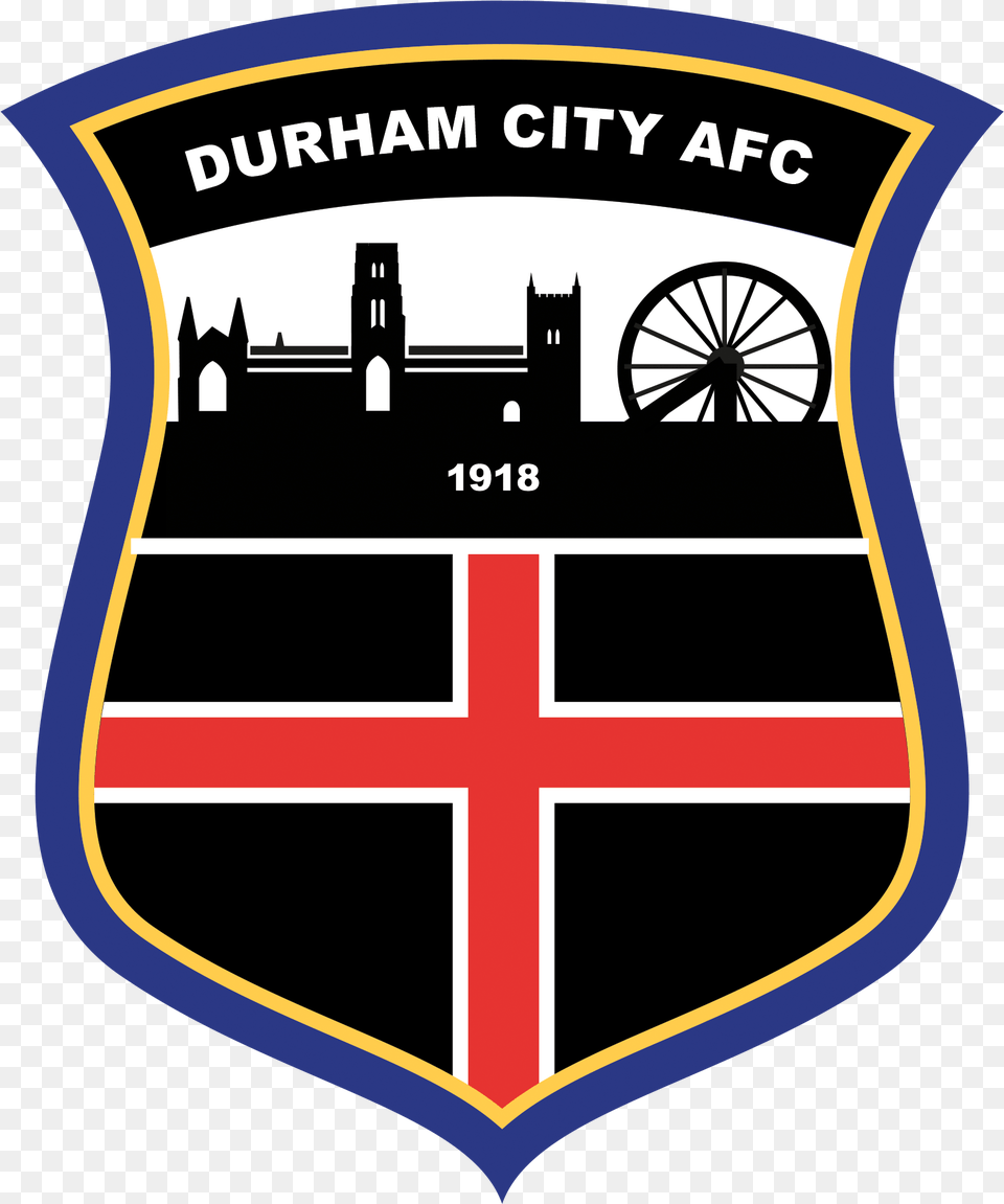 Mikey Weston Durham City Fc Logo, Machine, Wheel, Armor, Badge Free Png