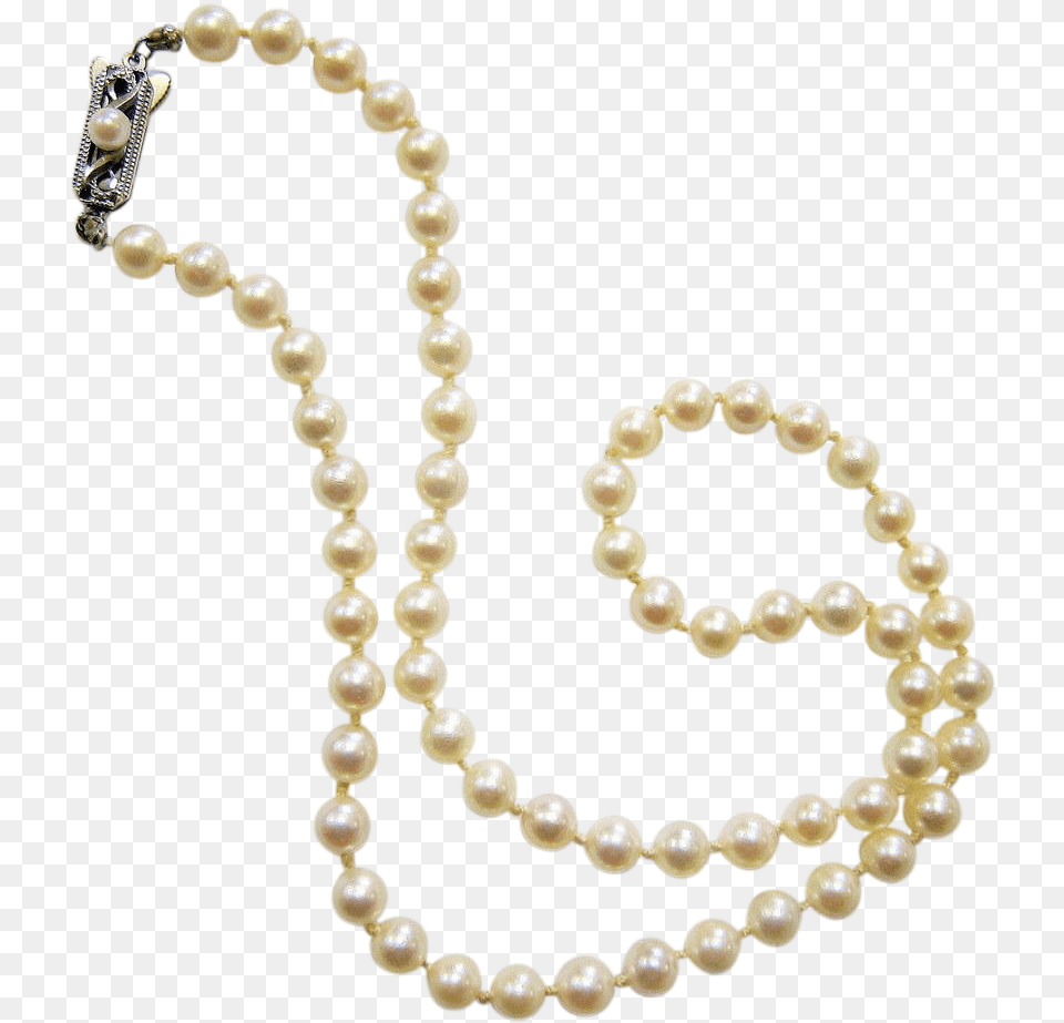 Mikimoto Saltwater Akoya Pearl Necklace With Sterling Mikimoto, Accessories, Jewelry Png Image