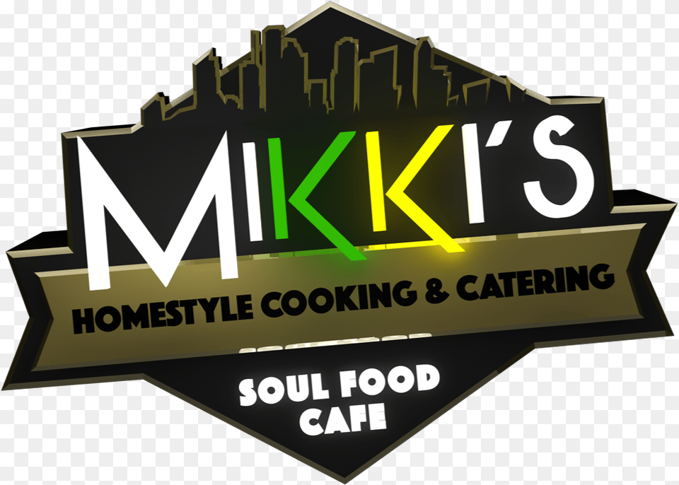 Mikkis Cafe Catering Soul Food Horizontal, Logo, Scoreboard, Architecture, Building Png Image