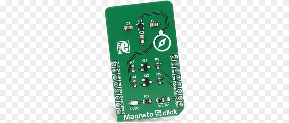 Mikroelektronika Magneto 5 Click Weather Click Mikroelektronika Click Board Mikroe, Electronics, Hardware, Scoreboard, Printed Circuit Board Free Transparent Png