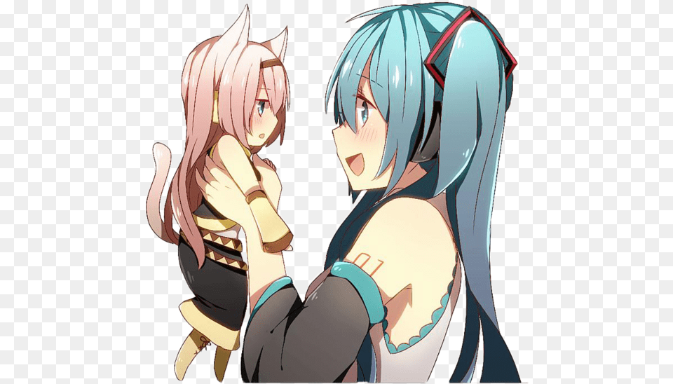 Miku And Luka Chibi, Publication, Book, Comics, Adult Png Image