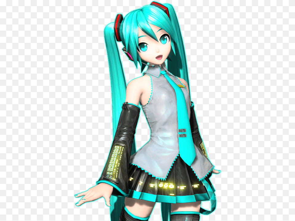 Miku Hatsune Pic Background 3939s Giving Day Project Diva, Book, Clothing, Comics, Costume Png Image