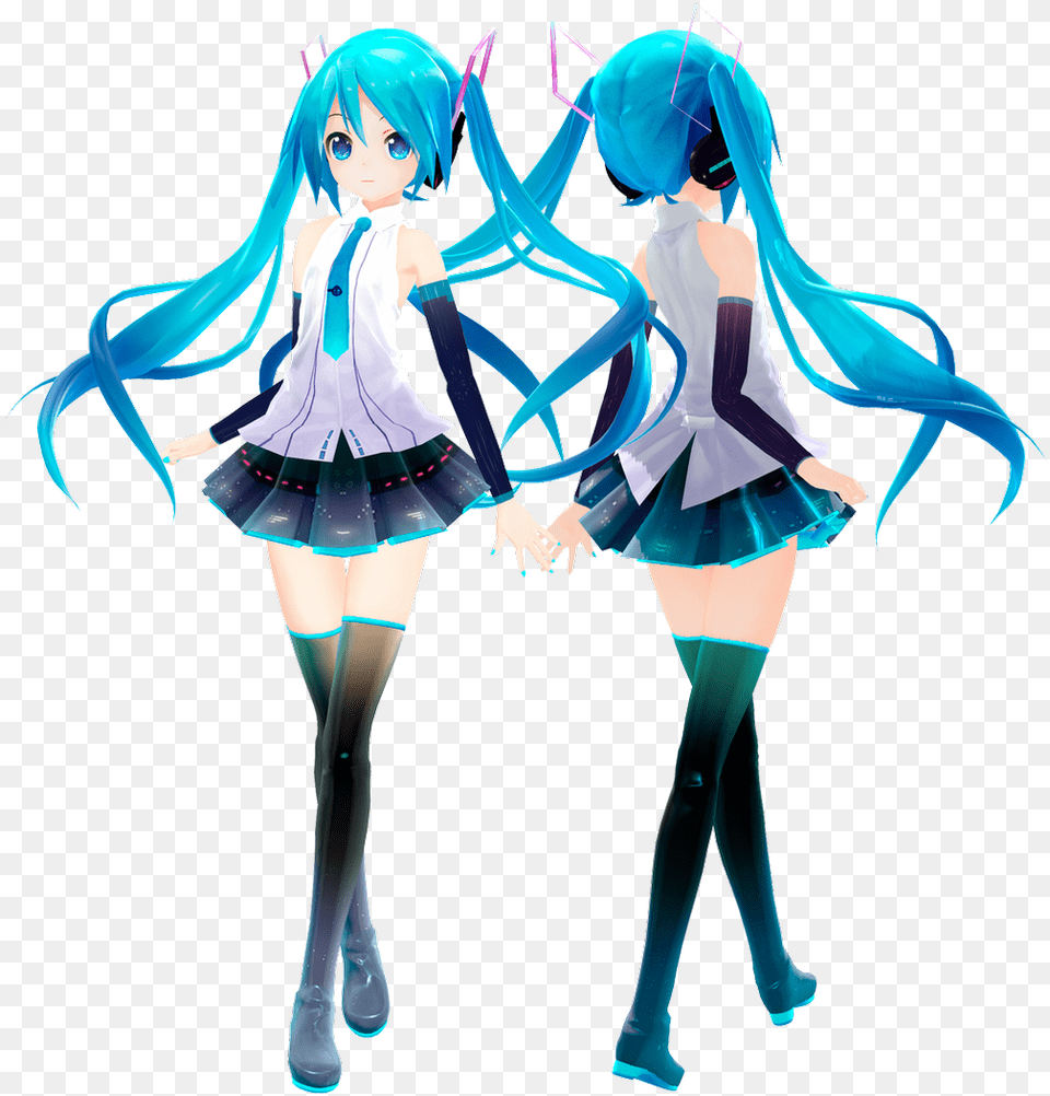 Miku V4 Mmd Model, Publication, Book, Comics, Manga Free Png