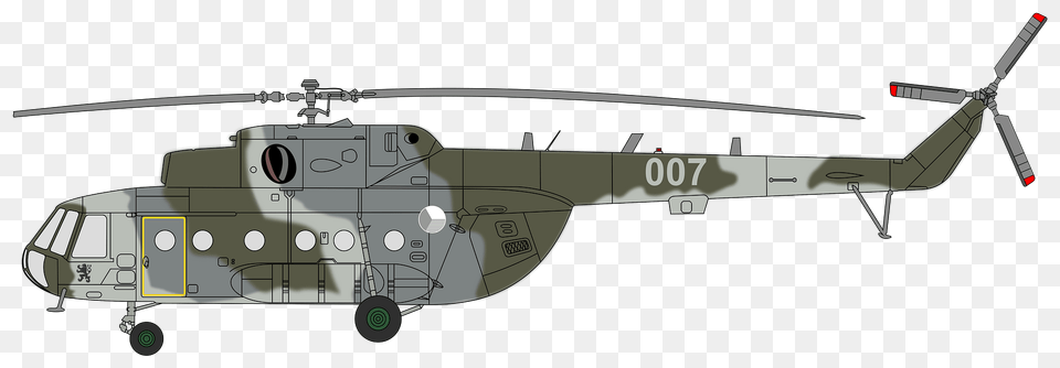 Mil Mi 17 Czech Air Force Camouflage Clipart, Aircraft, Helicopter, Transportation, Vehicle Png Image