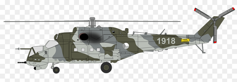 Mil Mi 24 Helicopter Clipart, Aircraft, Vehicle, Transportation, Cad Diagram Png
