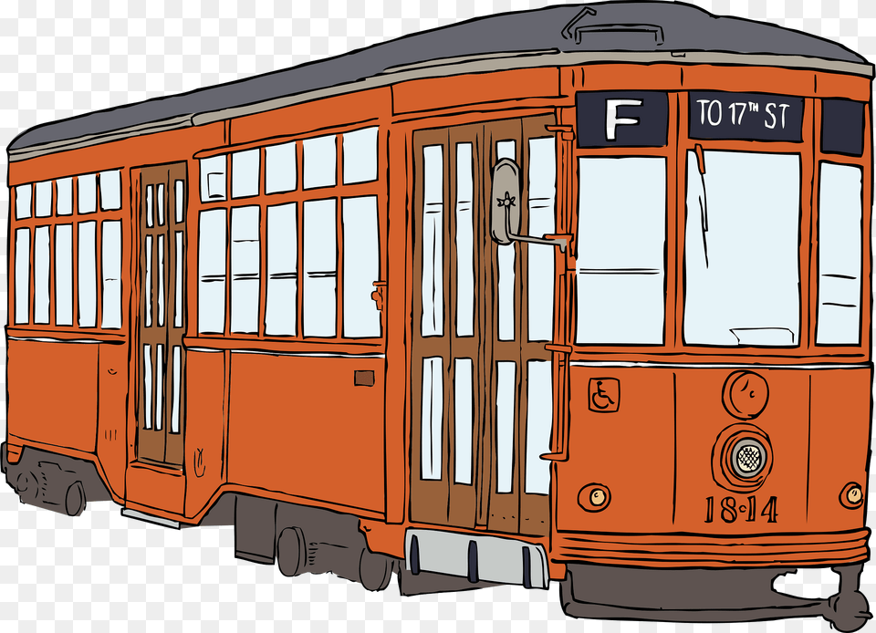 Milan Streetcar Clipart, Cable Car, Transportation, Vehicle, Bus Free Png