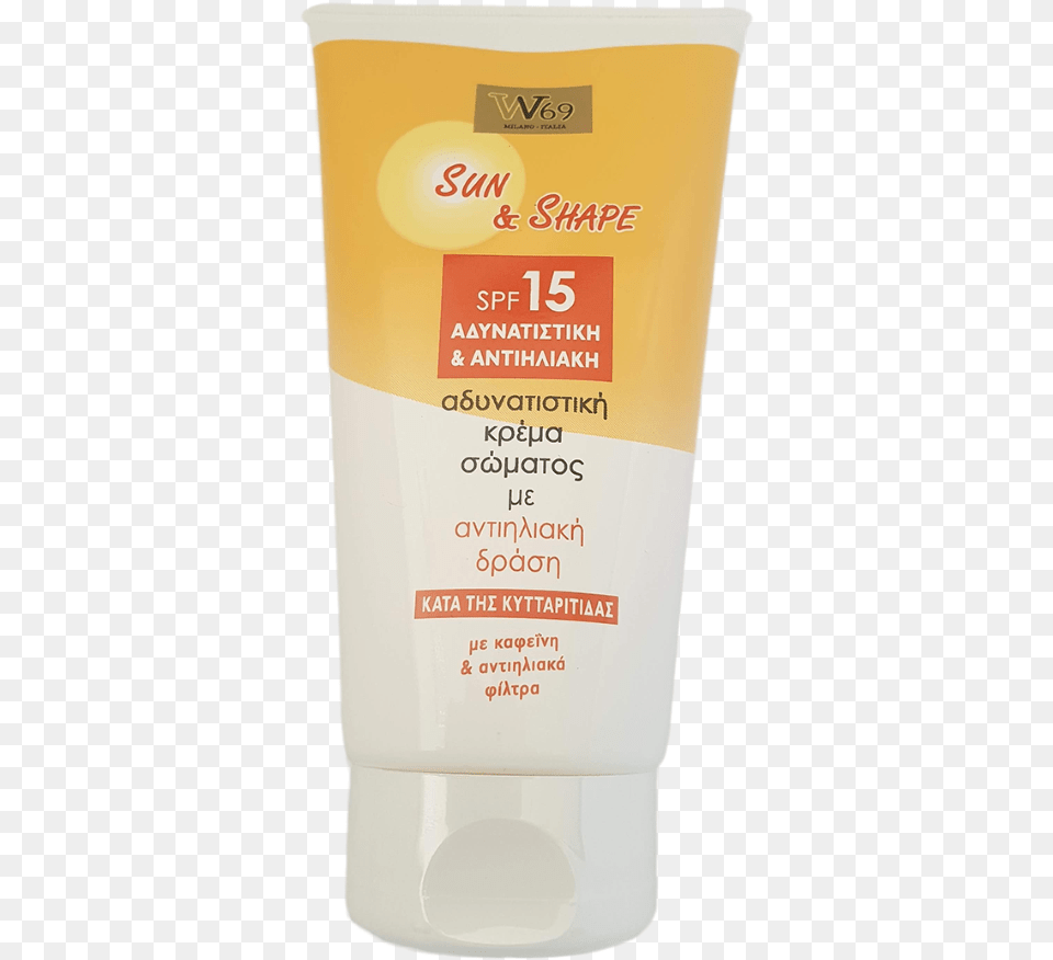 Milano Italia Sun Amp Shape Spf15 Sunscreen, Bottle, Cosmetics, Lotion, Can Free Transparent Png