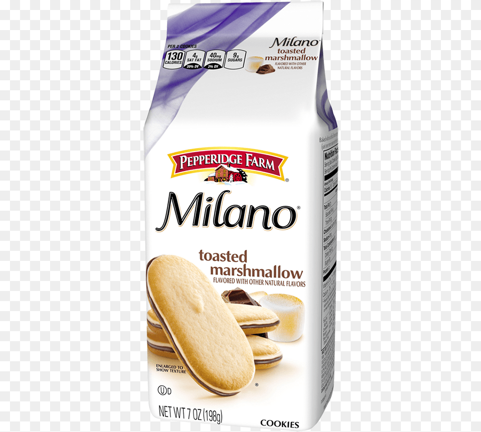 Milano Toasted Marshmallow Flavored With Other Natural Milano Cookies Double Milk Chocolate, Bread, Food, Sweets Free Png
