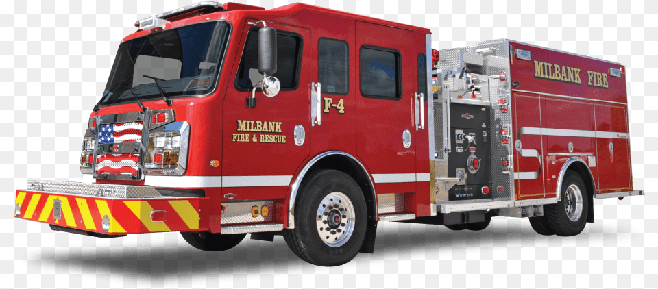 Milbank Fire Rescue Department Called Into Service Conflagration, Transportation, Truck, Vehicle, Machine Png