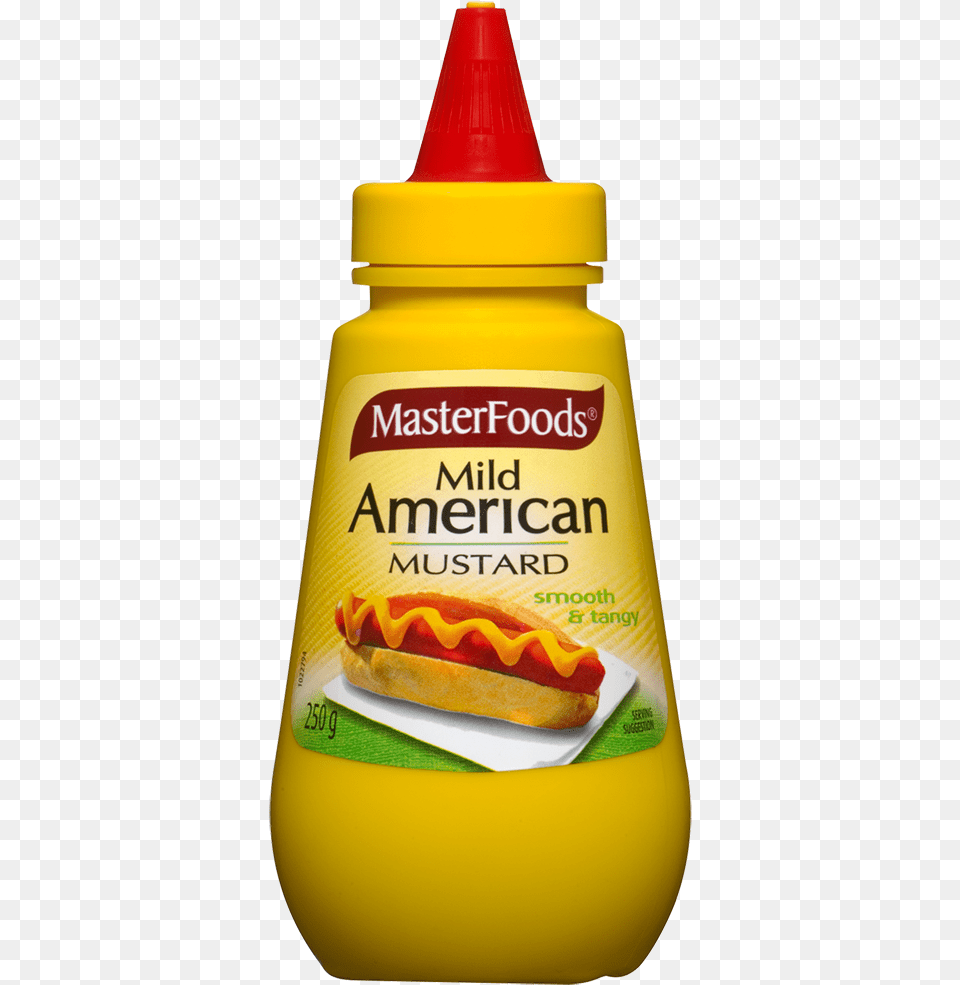 Mild American Mustard Masterfoods Honey Mustard Sauce, Food, Hot Dog, Ketchup, Mayonnaise Png Image