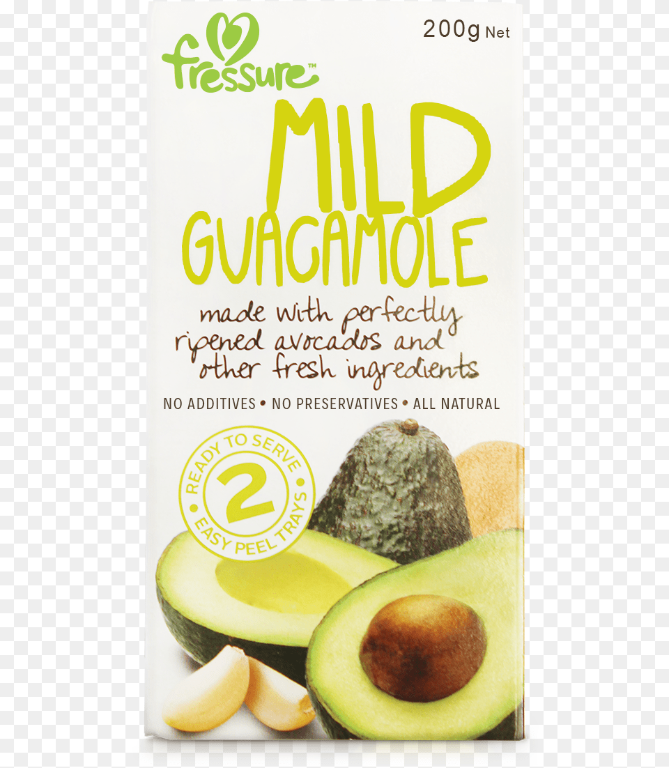 Mild Guacamole Fressure Foods Guacamole Mild, Avocado, Food, Fruit, Plant Png Image