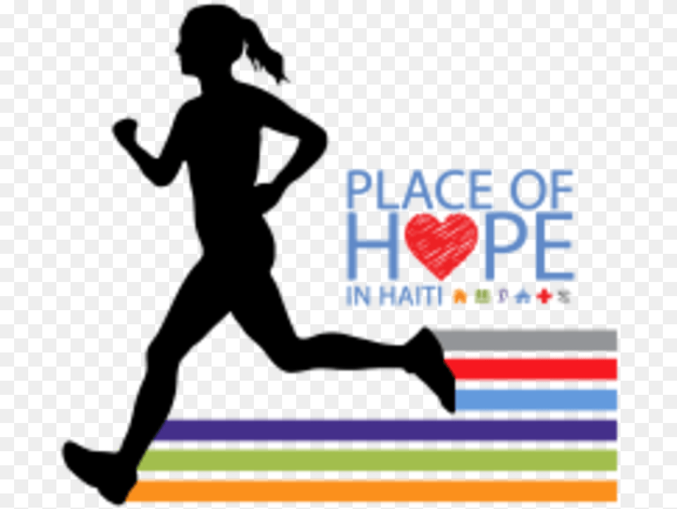 Mile Run For Hope Black Silhouette Woman Running, Scoreboard Free Png