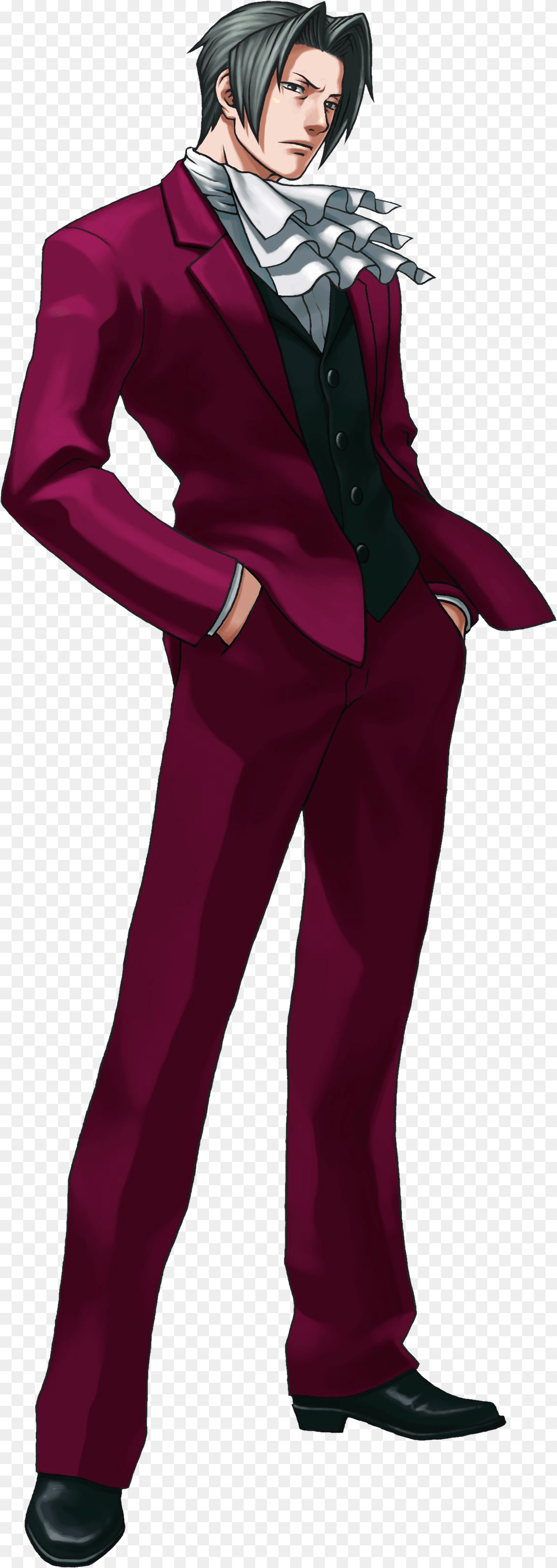 Miles Edgeworth Cosplay, Suit, Book, Clothing, Comics Png Image