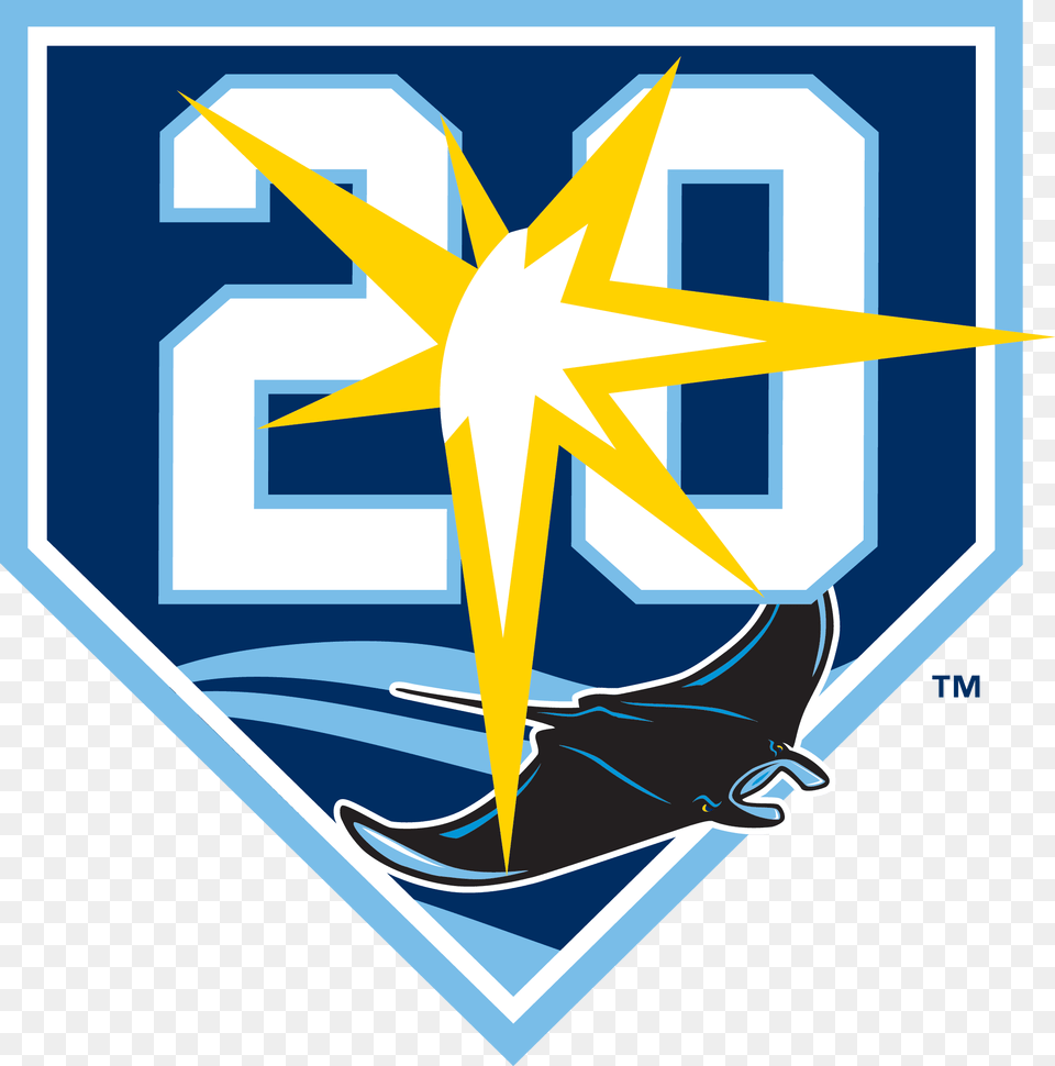 Miles For Moffitt Tampa Bay Rays Logo Tampa Bay Rays 20th Anniversary, Symbol Free Png Download