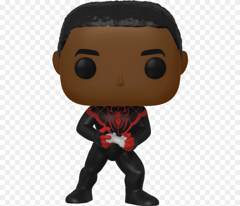 Miles Morales Gamer Funko Pop, Toy, Doll Free Transparent Png
