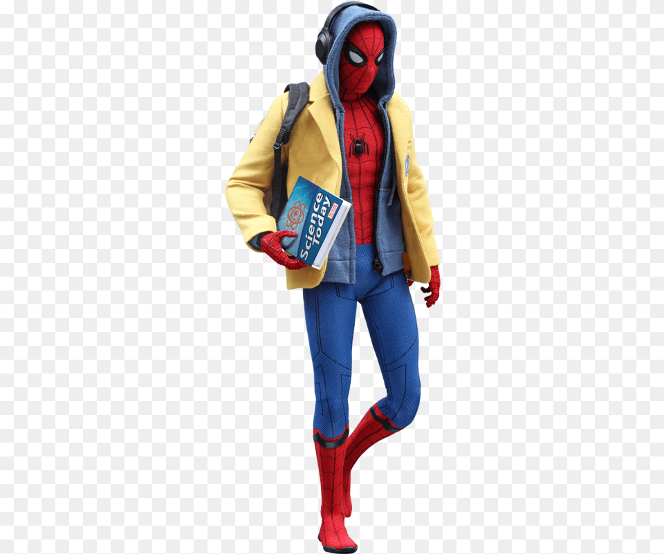 Miles Morales Hot Toys, Clothing, Coat, Adult, Person Png