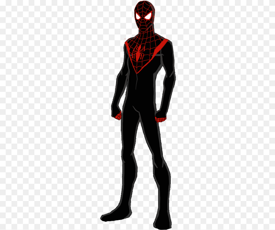 Miles Morales Spiderman Standing, Adult, Person, Man, Male Free Png