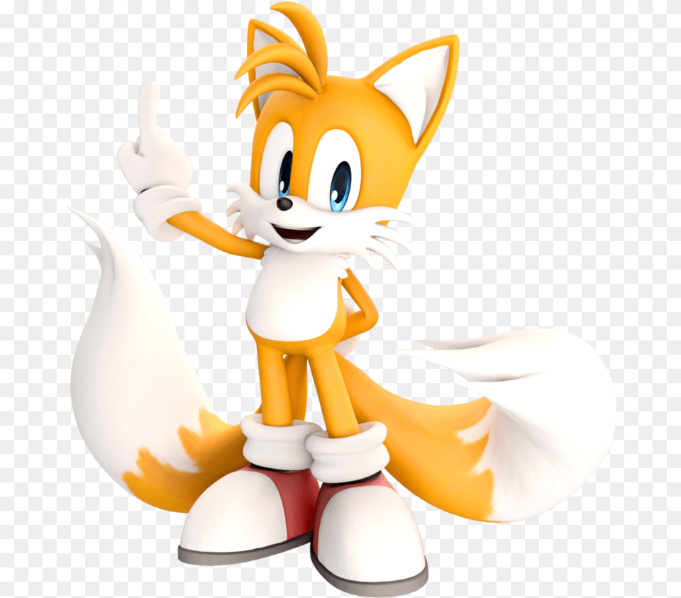 Miles Tails Prower Pose, Figurine, Toy Free Transparent Png