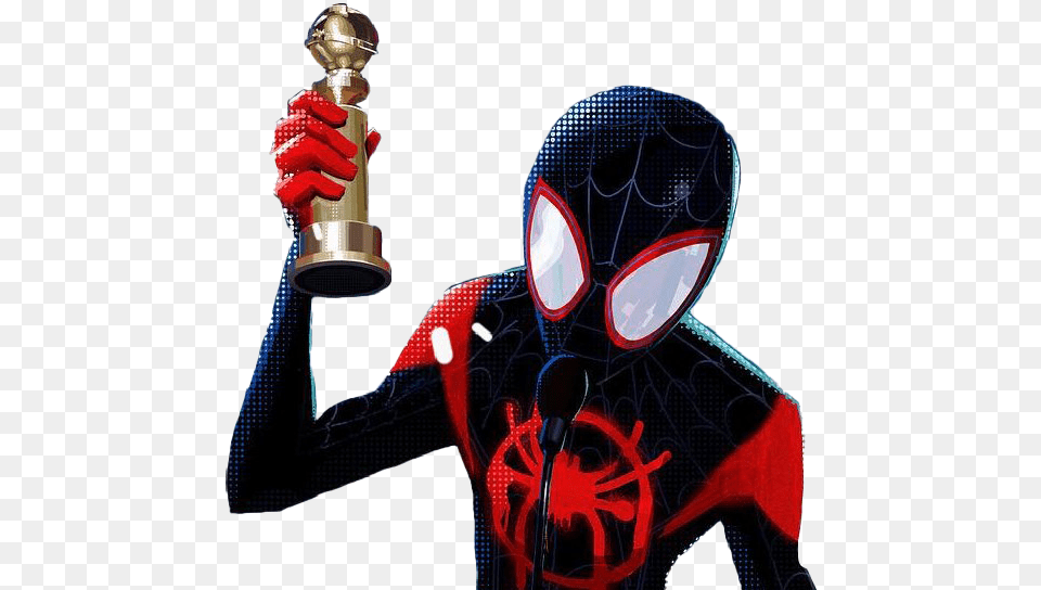 Milesmorales Spider Spiderman Sony Spiderverse Spider Verse Miles Morales, Person, Trophy Free Transparent Png