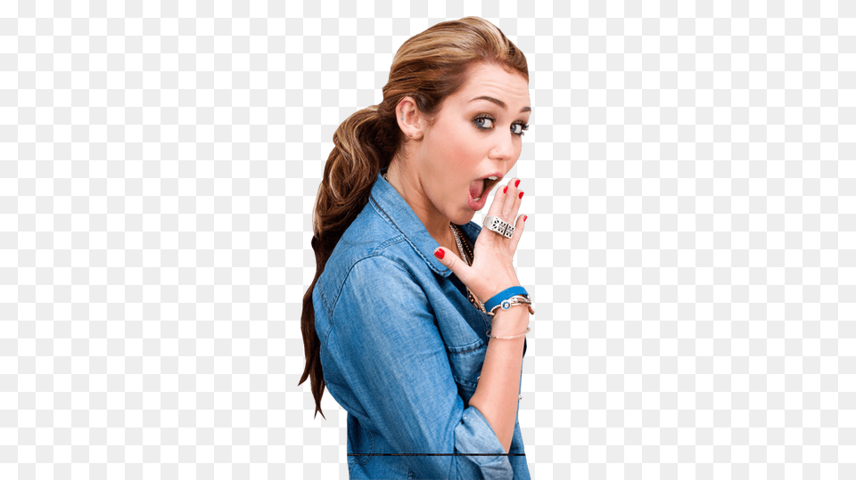 Miley Cyrus, Adult, Surprised, Person, Woman Free Png