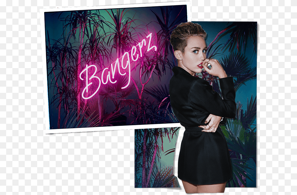 Miley Cyrus Bangerz And Miley Image Miley Cyrus Album Art, Clothing, Sleeve, Long Sleeve, Light Free Png