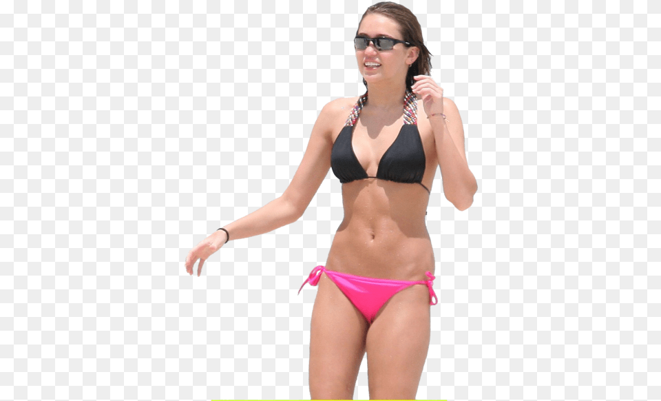 Miley Cyrus Fat Beach, Bikini, Clothing, Swimwear, Finger Free Transparent Png