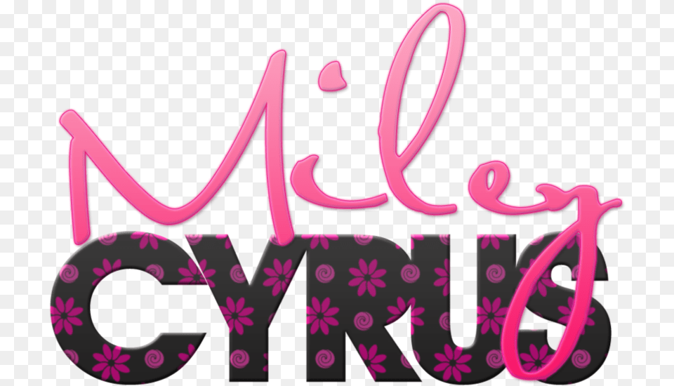 Miley Cyrus Logo Textos De Miley Cyrus, Light, Neon, Purple, Smoke Pipe Png