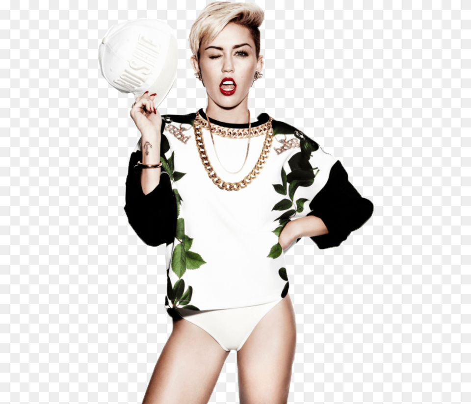 Miley Cyrus Miley Cyrus Hot Model Singer Pop Music 32x24 Print, Accessories, Person, Necklace, Jewelry Free Png