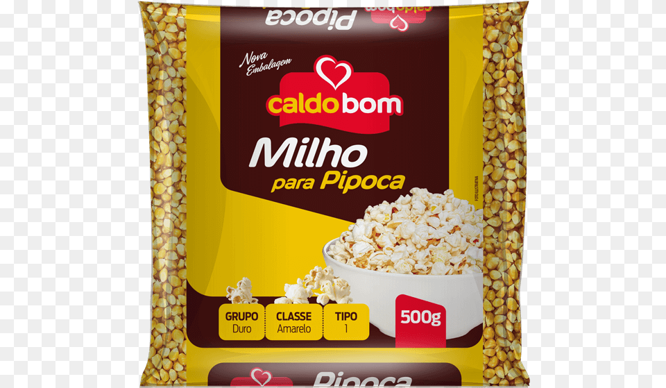 Milho De Pipoca Caldo Bom, Food, Snack, Popcorn Free Transparent Png
