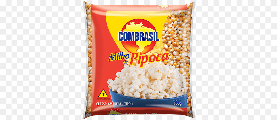 Milho De Pipoca Combrasil, Food, Snack, Popcorn, Ketchup Free Png Download