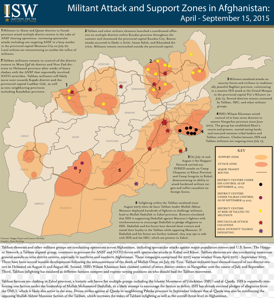 Militant Attack And Support Zones In Afghanistan Institute For The Study Of War, Chart, Map, Plot, Atlas Free Transparent Png