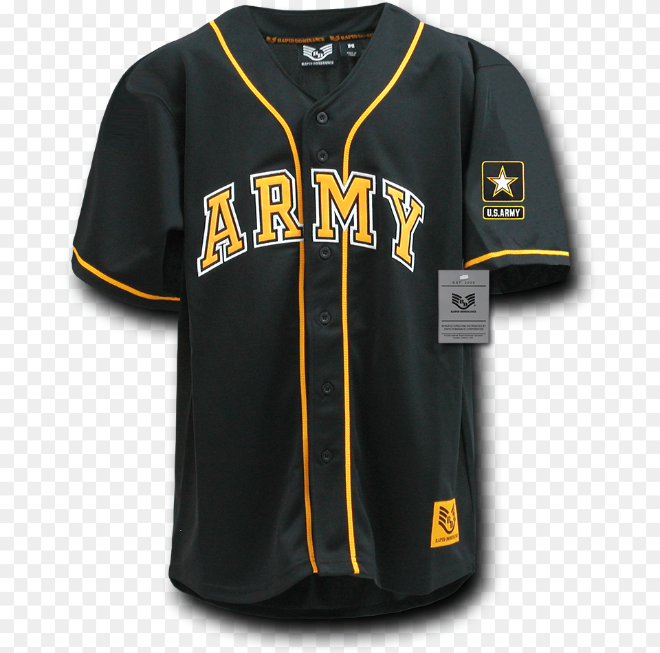 Military Baseball Jersey Us Army Baseball Jersey, Clothing, People, Person, Shirt Free Png Download