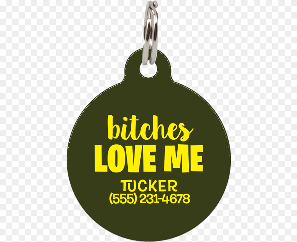 Military Bitches Love Me Funny Pet Id Tagclass Lazyload Pendant, Accessories Free Png