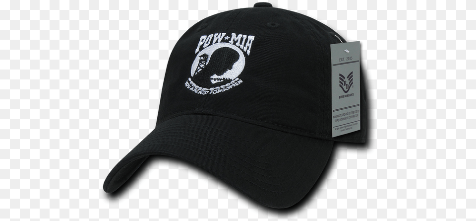 Military Cap Pow Mia Relaxed Black Rapid Dominance S79 Pow Blk Re, Baseball Cap, Clothing, Hat Free Png Download