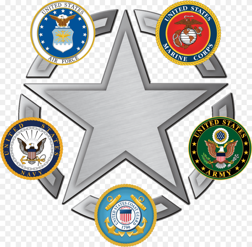 Military Circle Badge, Logo, Symbol, Emblem Free Transparent Png