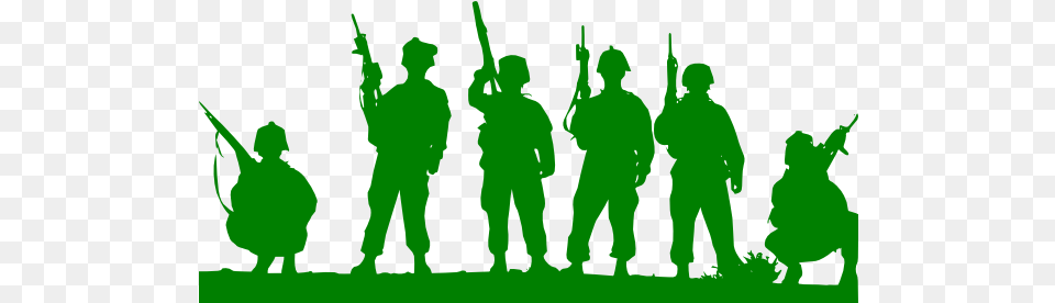 Military Clipart D Day Soldiers Silhouette, Green, Person, People, Head Free Png Download