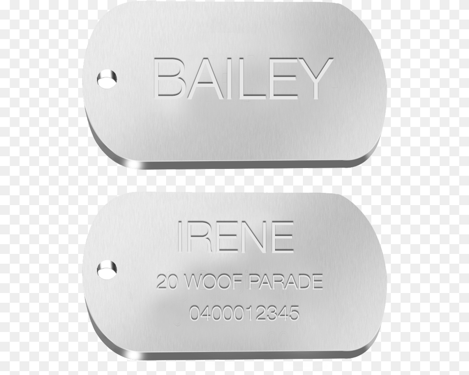Military Dog Tag Engraved Stainless Steel Military Dog Tags, Platinum, Text Free Transparent Png