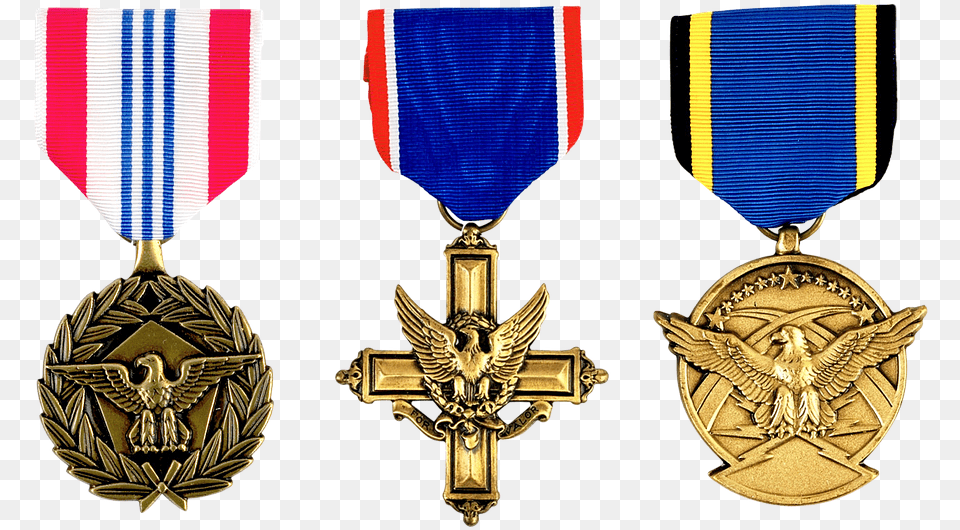 Military Eagle Military Medal With Eagle, Gold, Gold Medal, Trophy, Accessories Free Transparent Png